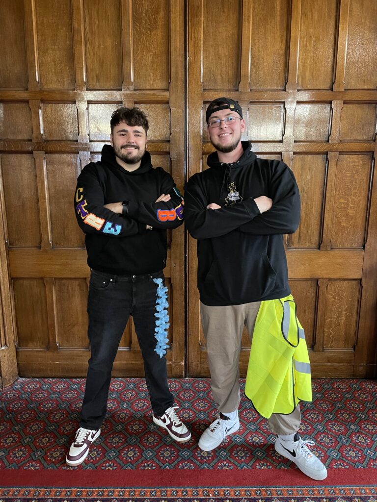 JD and Swerve at Barrow Town Hall