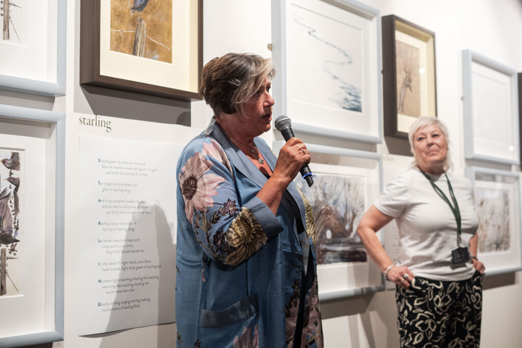Jackie Morris on the opening night