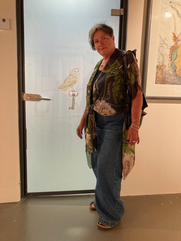 The door to the exhibition