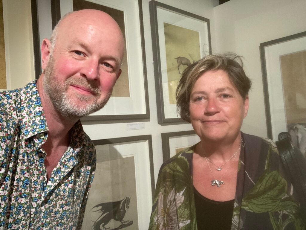 Tom Speight with Jackie Morris