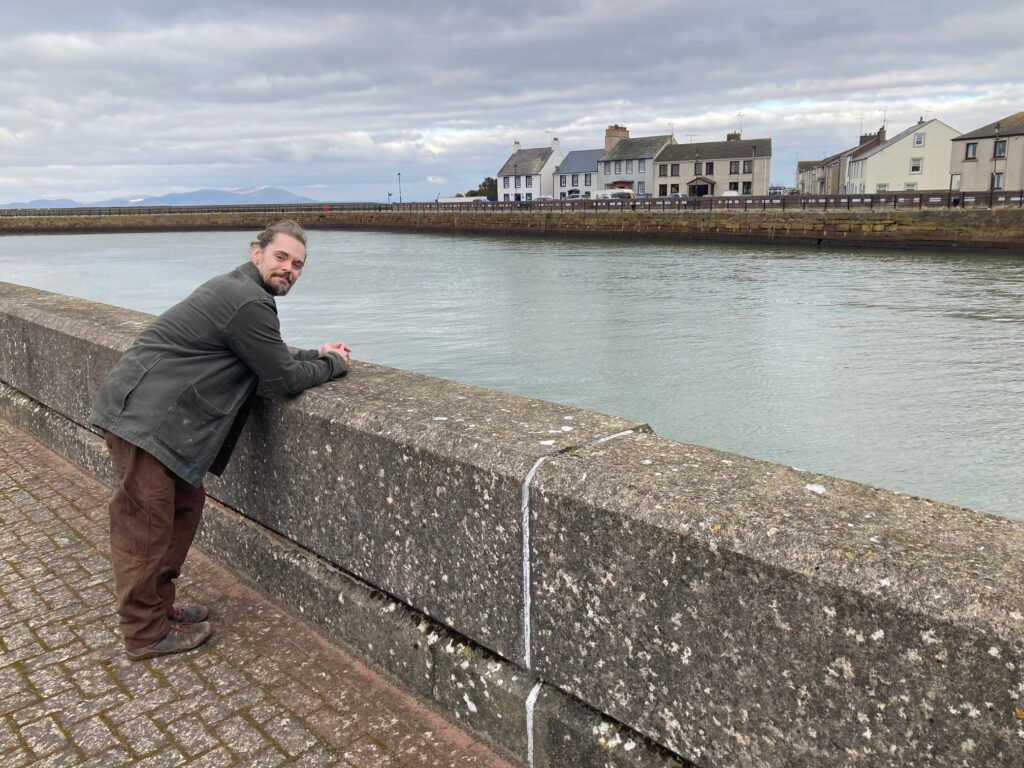 Jim overlooking Maryport harbour